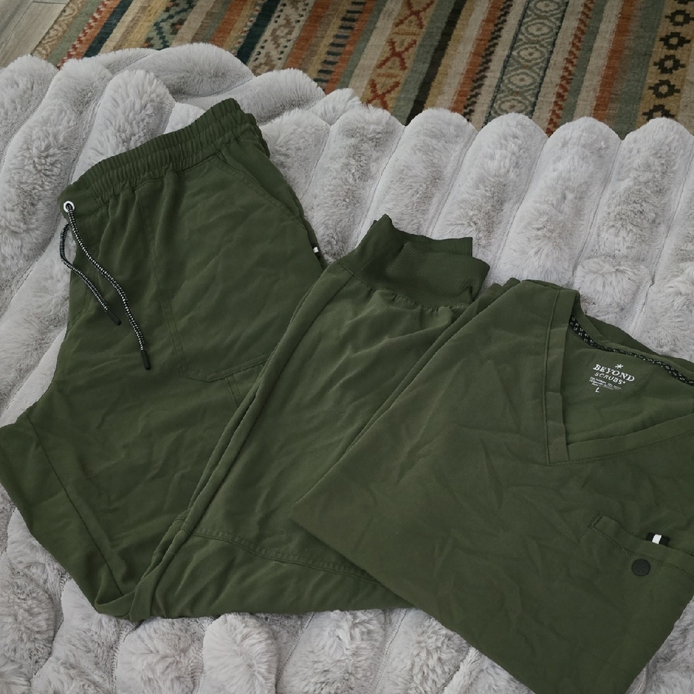 Womens Olive Green Beyond Scrubs